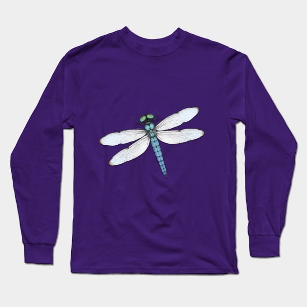 Blue dragonfly Long Sleeve T-Shirt by Bwiselizzy